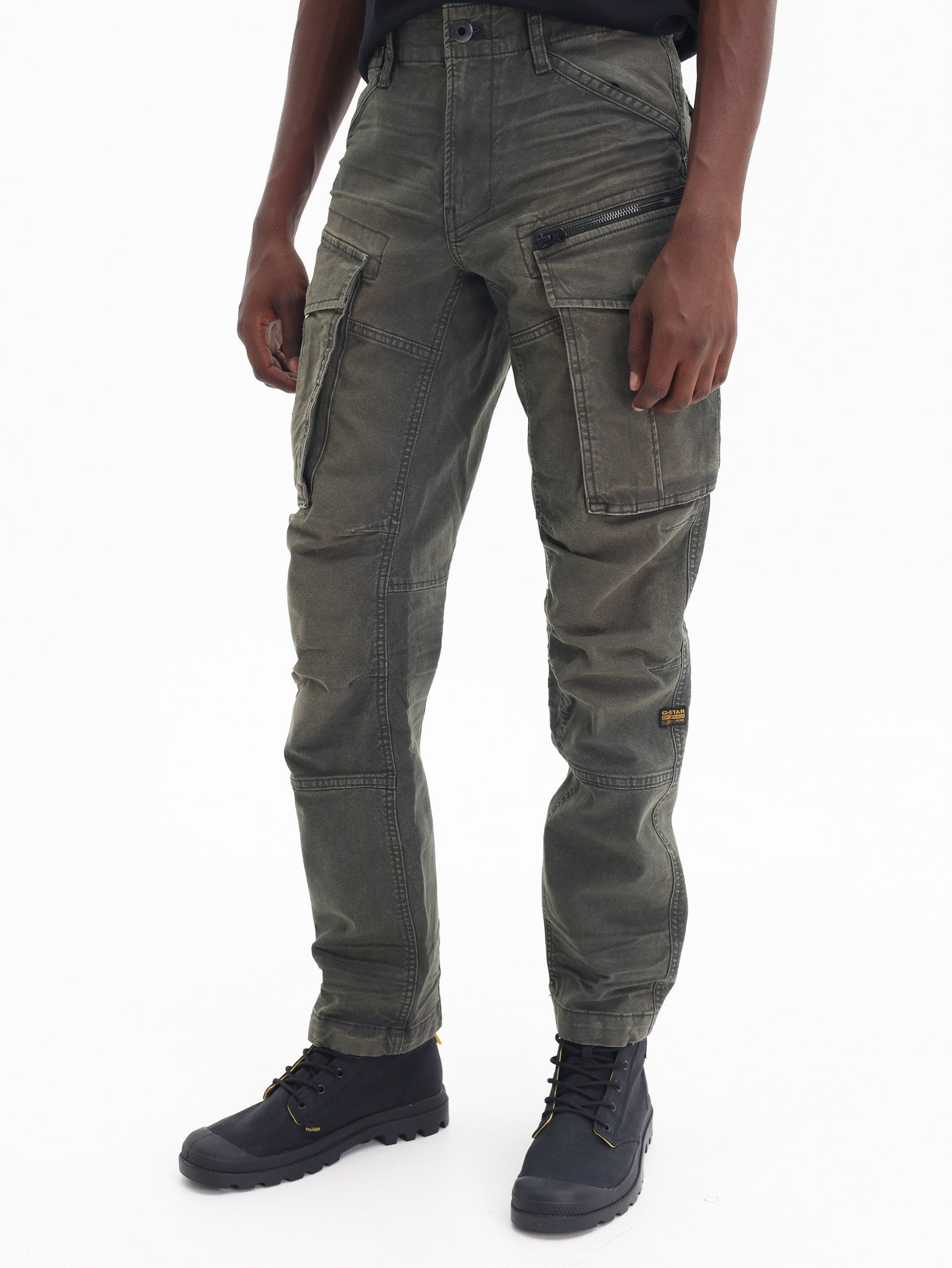 G Star Cargo Pants Zip 3D Regular Tapered Green